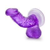 B Yours Sweet 'n Hard 8 Realistic 6.5 inches Dildo with Balls Purple