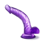 B Yours Sweet 'n Hard 7 Realistic 8.5 inches Dildo with Balls Purple