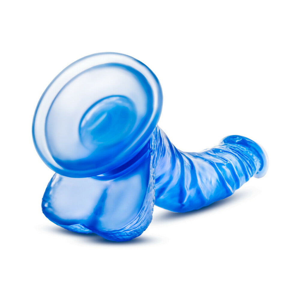 B Yours Sweet 'n Hard 7 Realistic 8.5 inches Dildo with Balls Blue