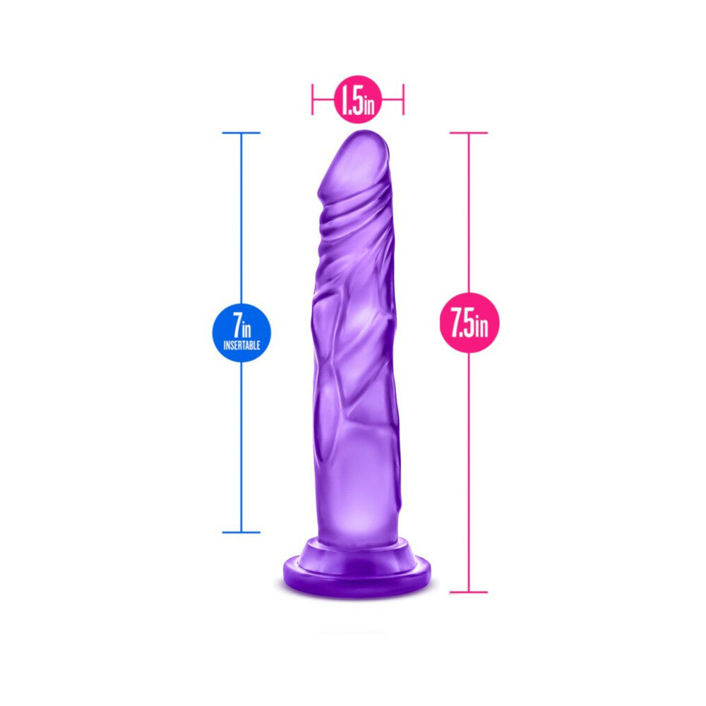B Yours Sweet 'n Hard 5 Realistic 7.5 inches Dildo Purple