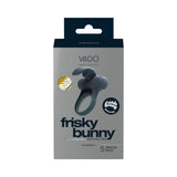 VeDO Frisky Bunny Rechargeable Vibrating Ring - Black Pearl