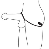 Master Series Explorer Silicone Cock Ring and Prostate Plug Black