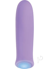 Purple Haze Rechargeable Silicone Bullet Purple, a discreet and soft vibrating bullet in a lilac hue.
