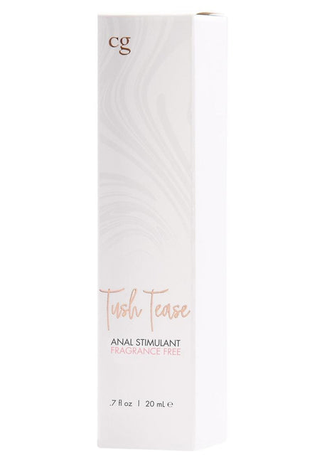 CG Tush Tease Anal Stimulant Au Natural 0.7 Oz packaging image with fragrance-free label.