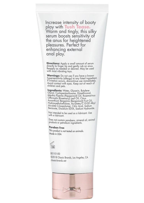 CG Tush Tease Anal Stimulant Au Natural 0.7 Oz serum for enhanced anal sensitivity during external play.
