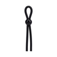Rock Solid The Lasso Single Lock Adjustable Silicone Cock Tie Black product image showing the sleek black silicone design.