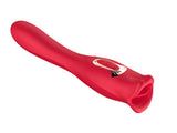 Smooches No 2 Rechargeable Bite Vibrator in sleek red design with dual-ended functions for pleasure.