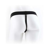 Fetish Fantasy Series 9 inches Vibrating Hollow Strap-On with Balls Beige/Black