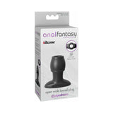Anal Fantasy Collection Silicone Open Wide Tunnel Plug Black