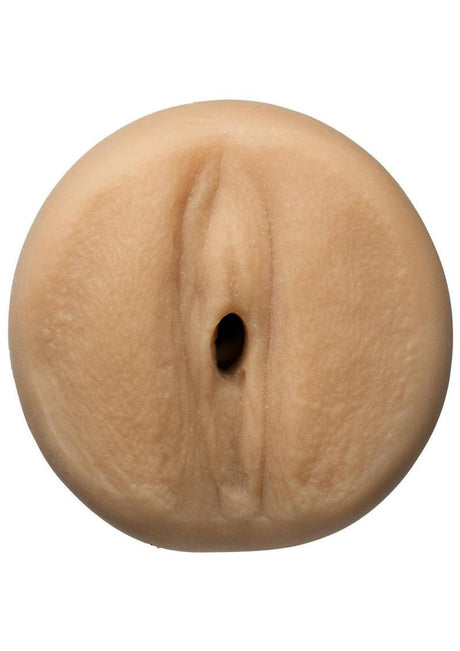 Main Squeeze Sophie Dee Porn Star Ultraskyn Masturbator Pussy view showcasing the realistic stroking sleeve design.