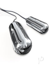 Classix Dual Vibrating Textured Penis Sleeve Smoke Clear with two chrome vibrating bullets.