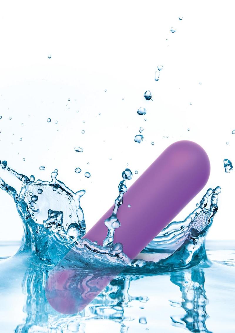 Fantasy For Her Multi Speed Bullet Vibrator Purple splashing through water in an elegant, playful display.