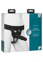 Body Extensions Be Daring Hollow Strap On 7 Inch Black packaging featuring silicone strap-on and harness.