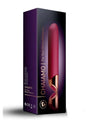 Chaiamo Rechargeable Silicone Vibrator Burgundy packaging with elegant design for sensual pleasure.