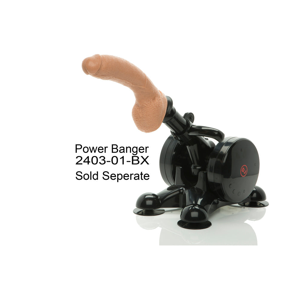 Vac-U-Lock Dildo Realistic Stryker White
