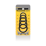 Boneyard Silicone Ring 5 Pcs Kit Black