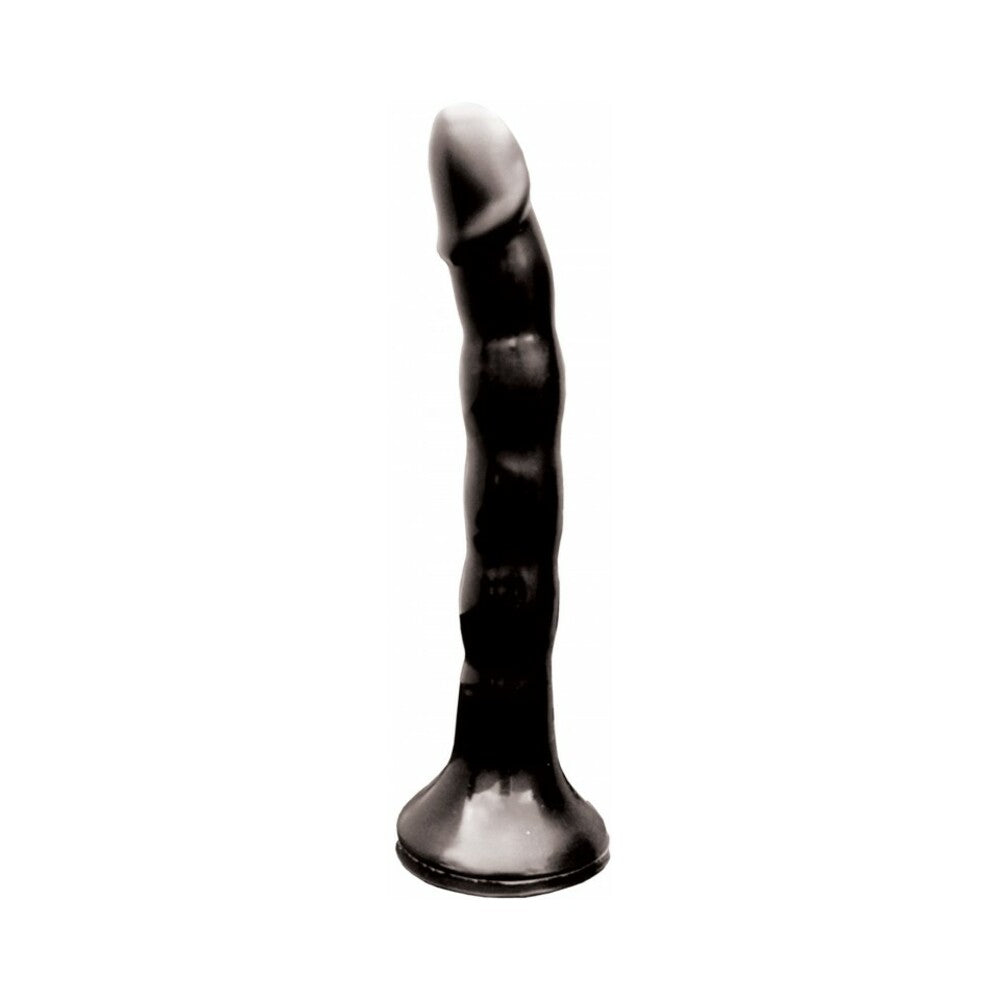 Skinny Me Strap On Dildo With Harness Black 7 inches