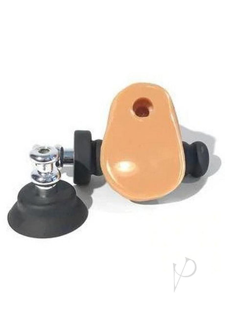 Rascal Jock Brent 8 inch Silicone Cock Dildo Vanilla shown with a unique attachment system for versatile pleasure.