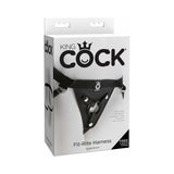 King Cock Adjustable Fit Rite Harness Black
