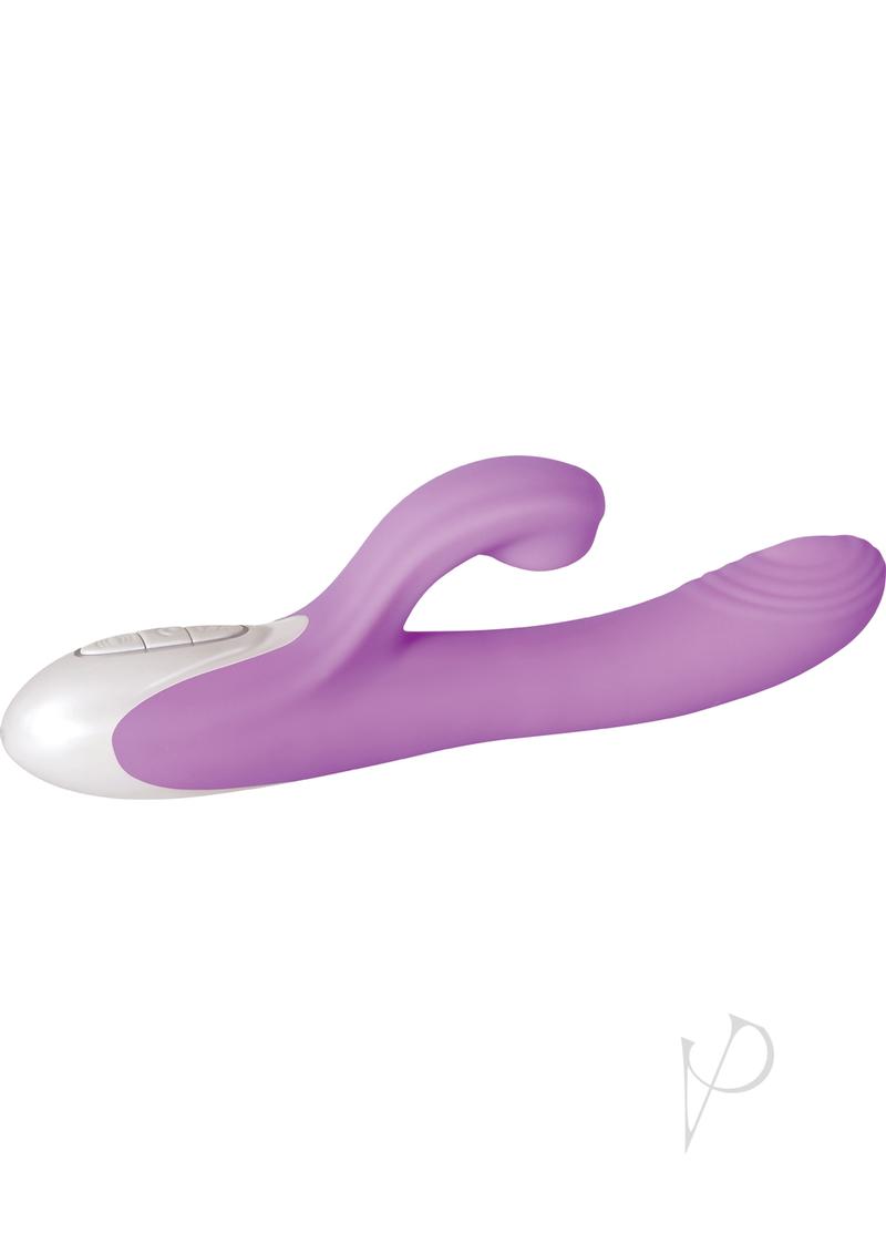 Super Sucker G-Spot Vibrator Clitoral Stimulator Purple vibrates and stimulates pleasure zones for enhanced enjoyment.