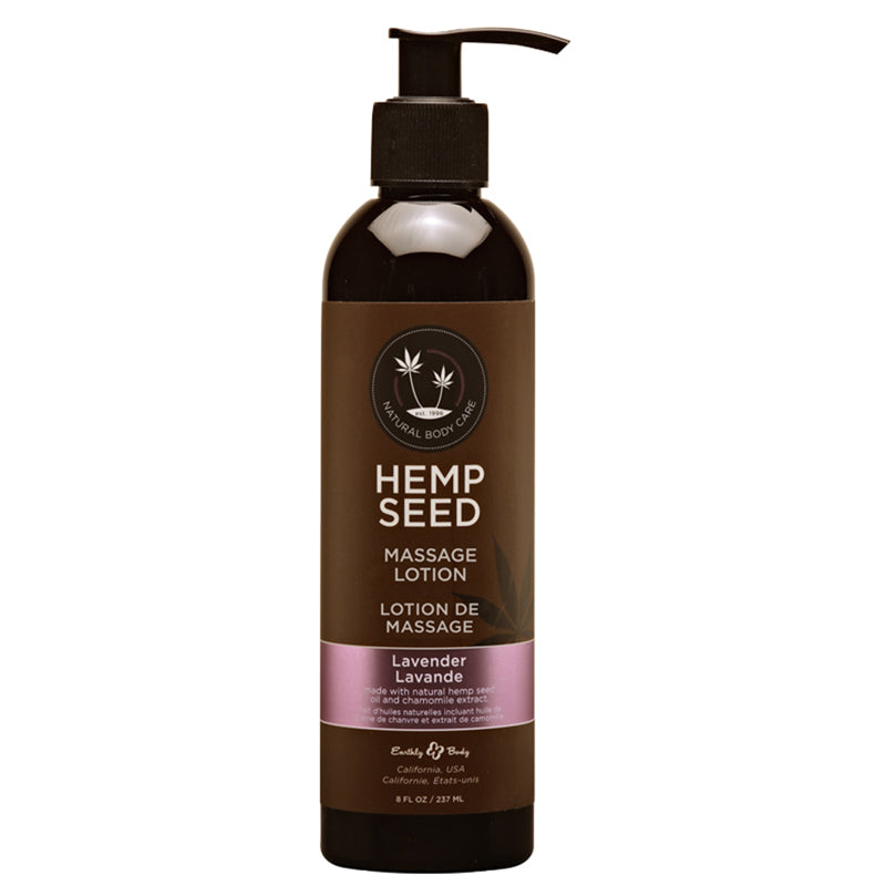 Earthly Body Massage Lotion Lavender 8 oz
