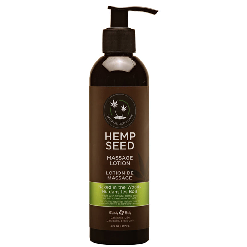 Earthly Body Massage Lotion Naked in the Woods 8 oz