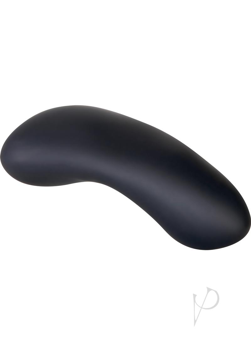 Hidden Pleasure Silicone Panty Vibe with Remote Black in sleek black silicone design for discreet pleasure.