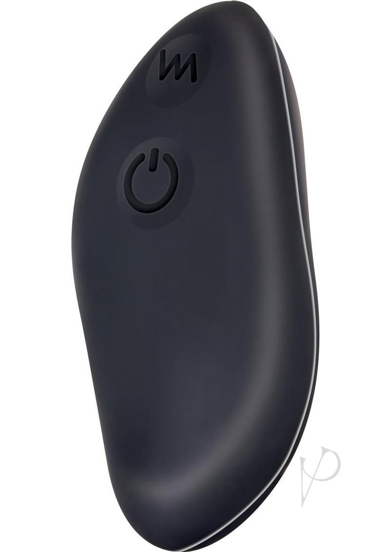 Hidden Pleasure Silicone Panty Vibe with Remote Black wireless remote for hands-free pleasure.