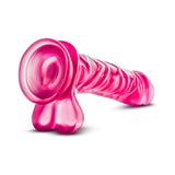 B Yours Basic 8 Realistic 9 inches Dildo with Balls Pink