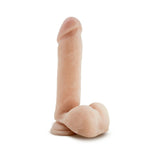 Au Naturel 8 inches Posable Dual Density Dildo with Balls Beige