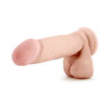 Au Naturel 8 inches Posable Dual Density Dildo with Balls Beige