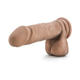 Au Naturel 8 inches Posable Dual Density Dildo with Balls Tan