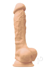 Colours Pleasure Silicone Dildo 7 inch Vanilla, realistic design with veined detail for enhanced sensation.