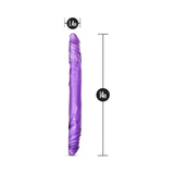 B Yours 14 inches Double Dildo Purple