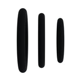 Rock Solid Black Gasket Silicone 3pc Set (.75in,1in,1.25in)