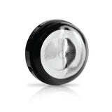 Pipedream Extreme Toyz Mega-Bator Ass Masturbator black and silver design with a smooth surface.