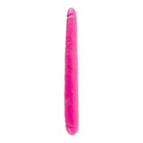 Dillio 16 inch Double Dillio Pink, a pink double-ended pleasure toy designed for versatile and adventurous play.