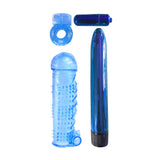Classix Ultimate Pleasure Couples Kit Blue includes four versatile play items for couples.