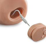 Pdx Male Interactive Fuck My Cock Stroker with connected control unit for immersive solo play experience.