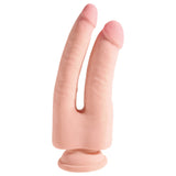King Cock Plus 9.5 inch Triple Density Double Penetrator showcasing lifelike design for dual-shaft satisfaction.