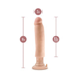 Au Naturel 11 inches Magnum Vibrating Dong Dual Density Dildo Beige