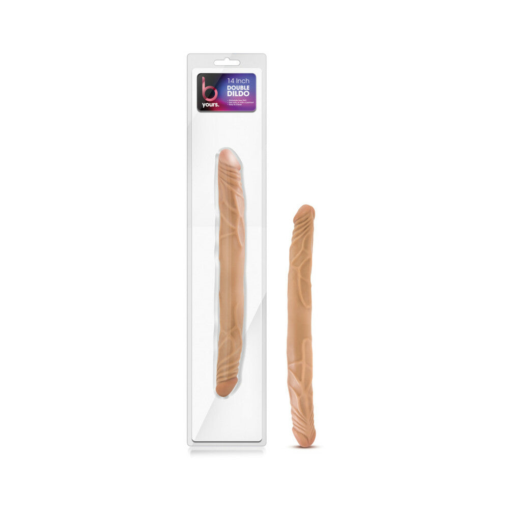 Blush B Yours 14 inches Double Dildo Tan
