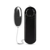 B Yours Silver Power Bullet Remote-Controlled Egg Vibrator Black