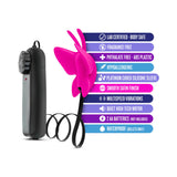 Luxe Butterfly Teaser Remote-Controlled Silicone Mini Vibrator Fuchsia