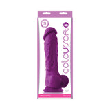 ColourSoft 8 inches Soft Dildo Purple