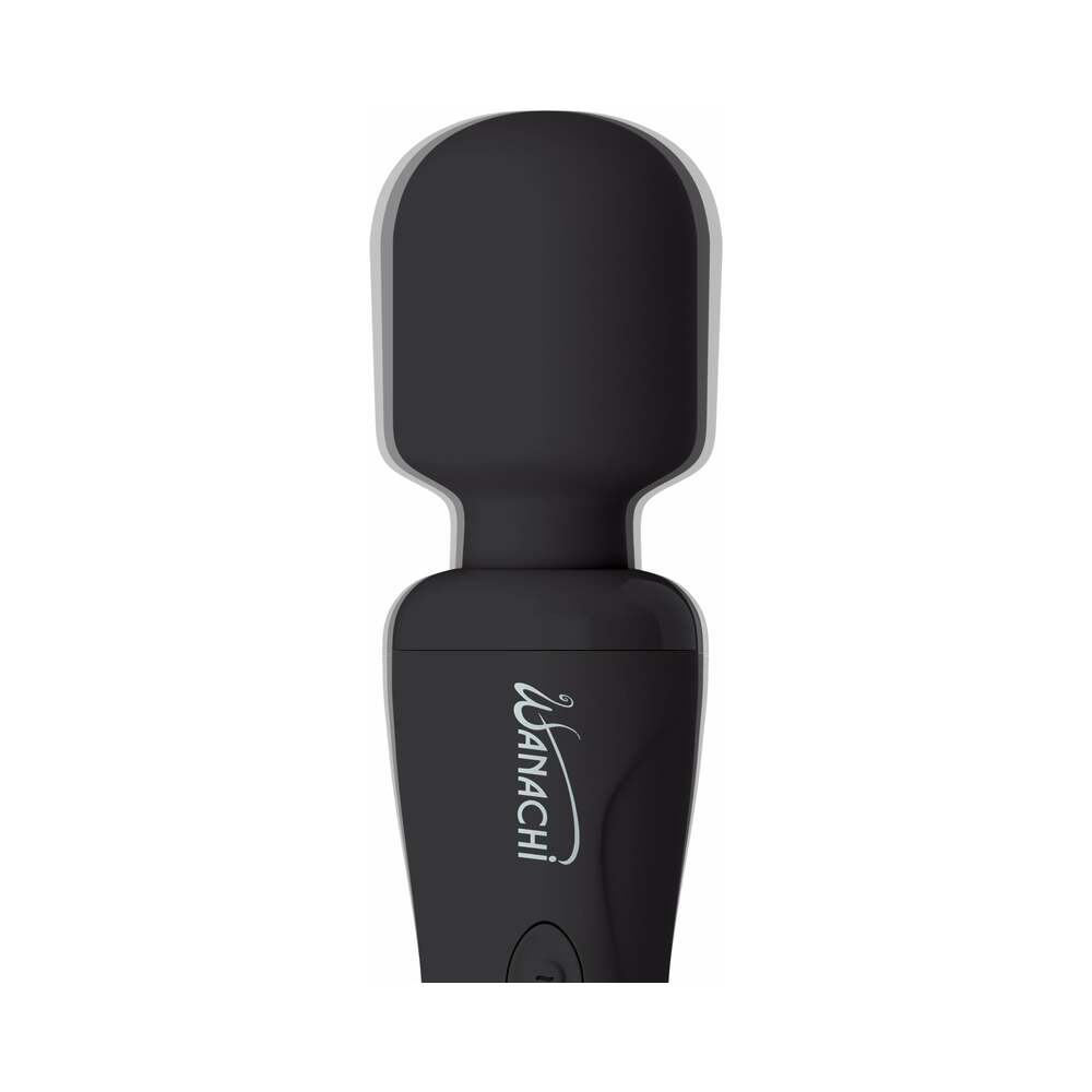 Wanachi Body Recharger Rechargeable Silicone Wand Vibrator Black