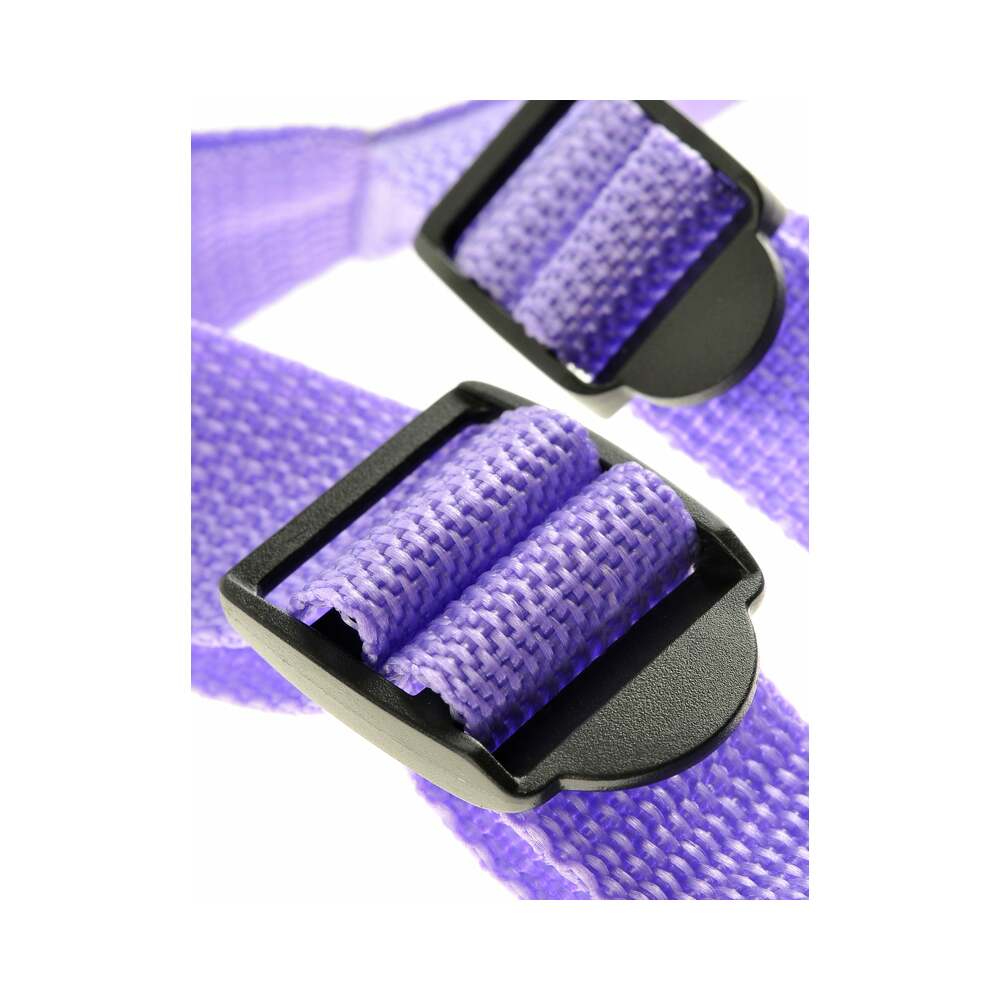 Dillio Adjustable 7 inches Strap-On Suspender Harness Set Purple
