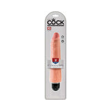 King Cock 9 inches Vibrating Stiffy Realistic Dildo Beige