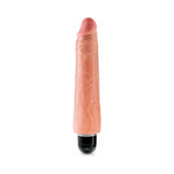 King Cock 9 inches Vibrating Stiffy Realistic Dildo Beige