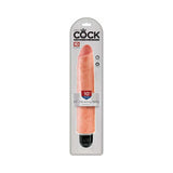 King Cock 10 inches Vibrating Stiffy Realistic Dildo Beige